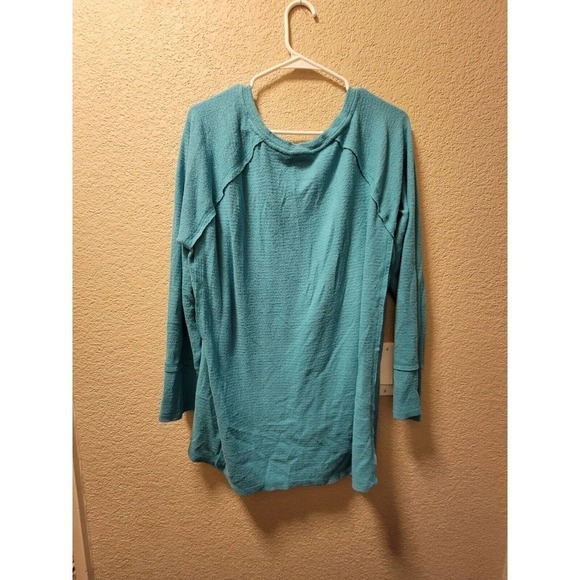 WILDFOX Haley Brushed Soft Knit V Neck Pullover Sweater Peacock Size XL - Picture 5 of 5